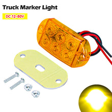 Load image into Gallery viewer, 6LED 12v-80V Truck Side Marker Lights External Lights Warning Tail Light Auto Trailer Truck Lorry Clearance Lamps
