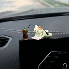 Load image into Gallery viewer, Cute Cat Car Dashboard Ornaments Gifts Car Center Console Decoration Auto Interior Accessories for Woman
