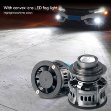 Load image into Gallery viewer, 12V H7 H11 H8 H9 9006 HB4 Car Lens Headlight Led Fog Light Bulb LED Fog Lamp White Yellow Ice Blue Turbo Fog Light
