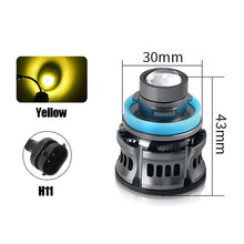Load image into Gallery viewer, 12V H7 H11 H8 H9 9006 HB4 Car Lens Headlight Led Fog Light Bulb LED Fog Lamp White Yellow Ice Blue Turbo Fog Light
