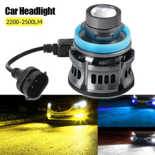 Load image into Gallery viewer, 12V H7 H11 H8 H9 9006 HB4 Car Lens Headlight Led Fog Light Bulb LED Fog Lamp White Yellow Ice Blue Turbo Fog Light
