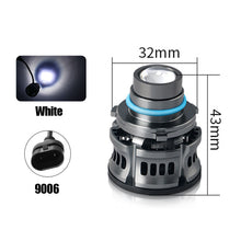 Load image into Gallery viewer, 12V H7 H11 H8 H9 9006 HB4 Car Lens Headlight Led Fog Light Bulb LED Fog Lamp White Yellow Ice Blue Turbo Fog Light
