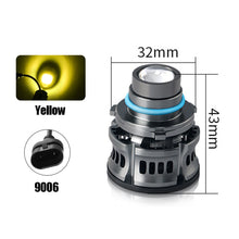 Load image into Gallery viewer, 12V H7 H11 H8 H9 9006 HB4 Car Lens Headlight Led Fog Light Bulb LED Fog Lamp White Yellow Ice Blue Turbo Fog Light
