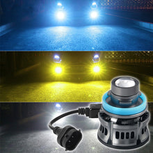 Load image into Gallery viewer, 12V H7 H11 H8 H9 9006 HB4 Car Lens Headlight Led Fog Light Bulb LED Fog Lamp White Yellow Ice Blue Turbo Fog Light
