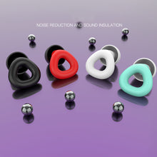Load image into Gallery viewer, Noise Reduction Sound Insulation Silicone Earplugs for Business Trips Travel Portable Sleep Washable Soundproof Earplugs
