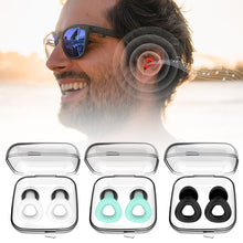Load image into Gallery viewer, Noise Reduction Sound Insulation Silicone Earplugs for Business Trips Travel Portable Sleep Washable Soundproof Earplugs
