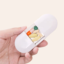 Load image into Gallery viewer, 3 in 1 Pills Splitters Cutter Portable Medicine Box Creative Mini Storage Box Pill Tablet Pill Cutter Medicine Storage Box
