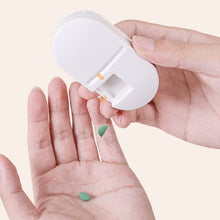 Load image into Gallery viewer, 3 in 1 Pills Splitters Cutter Portable Medicine Box Creative Mini Storage Box Pill Tablet Pill Cutter Medicine Storage Box
