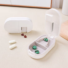 Load image into Gallery viewer, 3 in 1 Pills Splitters Cutter Portable Medicine Box Creative Mini Storage Box Pill Tablet Pill Cutter Medicine Storage Box
