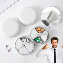 Load image into Gallery viewer, Portable Packaging Sealed Medicine Box Round Pill Case Plastic Weekly Tablet Candy Box Pill Container Pill Box
