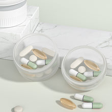 Load image into Gallery viewer, Portable Multifunctional Medicine Box Cutting Grinding Medicine Divided Sealed Stored with Water Cup Medicine Box
