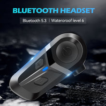 Load image into Gallery viewer, Motorcycle Helmet Headset Wireless Hands-free Call Phone Earphone Music Player Bluetooth 5.3 Waterproof for Motor Helmet Motorcycle Riding
