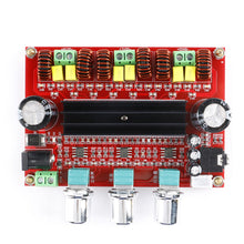 Load image into Gallery viewer, 2*50W+100W Dual TPA3116D2 Power Subwoofer 2.1 Channel Amplifier Board TPA3116 Bluetooth 5.0 Audio Stereo equalizer AUX Amp
