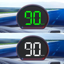 Load image into Gallery viewer, Car GPS Speedometer HUD Head Display Digital Speed Meter with KMH MPH Dispaly for Truck Motorcycle Plug and Play Auto Part Accessories
