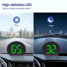 Load image into Gallery viewer, Car GPS Speedometer HUD Head Display Digital Speed Meter with KMH MPH Dispaly for Truck Motorcycle Plug and Play Auto Part Accessories
