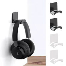 Load image into Gallery viewer, Universal Headphone Stand Adhensive Plastic Wall Mount Hanger Under Desk Headset Rack Holder Support For Gaming Earphone Bracket
