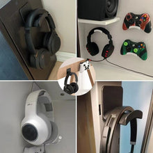 Load image into Gallery viewer, Universal Headphone Stand Adhensive Plastic Wall Mount Hanger Under Desk Headset Rack Holder Support For Gaming Earphone Bracket
