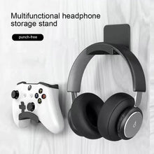 Load image into Gallery viewer, Universal Headphone Stand Adhensive Plastic Wall Mount Hanger Under Desk Headset Rack Holder Support For Gaming Earphone Bracket
