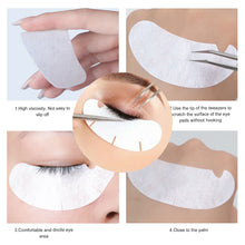 Load image into Gallery viewer, 50/100pairs Eye Patches Eyelash Extension Under Eyelashes Fake Lashes Stickers Lash Extension Patches for Building Eyelid
