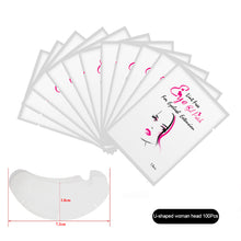 Load image into Gallery viewer, 50/100pairs Eye Patches Eyelash Extension Under Eyelashes Fake Lashes Stickers Lash Extension Patches for Building Eyelid
