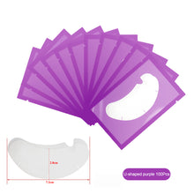 Load image into Gallery viewer, 50/100pairs Eye Patches Eyelash Extension Under Eyelashes Fake Lashes Stickers Lash Extension Patches for Building Eyelid
