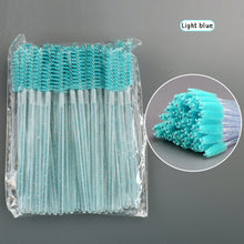 Load image into Gallery viewer, 50pcs Disposable Eyelash Brushes Extension Crystal Eyebrow Brush Mascara Wand Eye Lashes Cosmetic Tool Set Makeup Beauty
