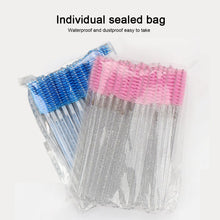 Load image into Gallery viewer, 50pcs Disposable Eyelash Brushes Extension Crystal Eyebrow Brush Mascara Wand Eye Lashes Cosmetic Tool Set Makeup Beauty
