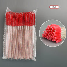Load image into Gallery viewer, 50pcs Disposable Eyelash Brushes Extension Crystal Eyebrow Brush Mascara Wand Eye Lashes Cosmetic Tool Set Makeup Beauty
