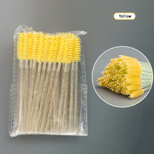 Load image into Gallery viewer, 50pcs Disposable Eyelash Brushes Extension Crystal Eyebrow Brush Mascara Wand Eye Lashes Cosmetic Tool Set Makeup Beauty
