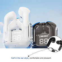 Load image into Gallery viewer, Transparent Wireless Bluetooth Earbud Noise Canceling Stereo Headphone with Digital Display Charging Case Waterproof Gaming

