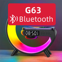 Load image into Gallery viewer, Multifunction Wireless Charger Stand Bluetooth 5.0 Speaker FM TF RGB Night Light Fast Charging Station for iPhone Samsung Xiaomi
