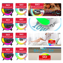 Load image into Gallery viewer, Multifunction Wireless Charger Stand Bluetooth 5.0 Speaker FM TF RGB Night Light Fast Charging Station for iPhone Samsung Xiaomi
