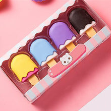 Load image into Gallery viewer, 4Pieces/Boxes Kawaii Lollipop Sweety Ice Cream Student Stationery School Office Supplies Children Erasers For Kids Pencil Eraser

