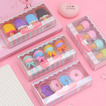 Load image into Gallery viewer, 4Pieces/Boxes Kawaii Lollipop Sweety Ice Cream Student Stationery School Office Supplies Children Erasers For Kids Pencil Eraser
