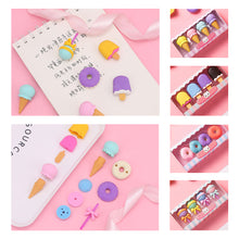 Load image into Gallery viewer, 4Pieces/Boxes Kawaii Lollipop Sweety Ice Cream Student Stationery School Office Supplies Children Erasers For Kids Pencil Eraser
