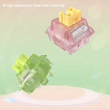 Load image into Gallery viewer, Silent Peach V3 Switch Lubed Silent Lemon V3 Switches Mechanical Keyboard Linear Tactile 5Pin Hot swap PA66 Pre Lubed POM
