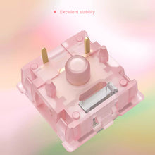 Load image into Gallery viewer, Silent Peach V3 Switch Lubed Silent Lemon V3 Switches Mechanical Keyboard Linear Tactile 5Pin Hot swap PA66 Pre Lubed POM
