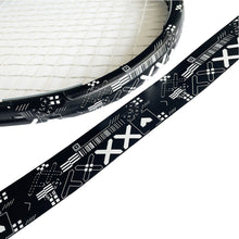 Load image into Gallery viewer, 1 Roll 5M*3.5CM Printed Tennis Racket Head Sticker Anti-Scratch Wear Resistance Tennis Racket Frame PU Protection Sticker
