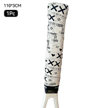 Load image into Gallery viewer, 1PC 110*3CM Badminton Racket Matte Print Sweatband Winding Non-Slip PU Hand Glue For Tennis Racket Baseball Fishing Rod Bicycle Handle
