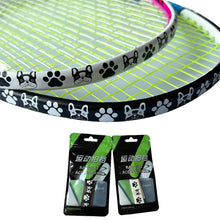 Load image into Gallery viewer, 1PC 25*1.7CM Badminton Racket Head Sticker With Bulldog Print Frame Anti-Scratch Wear Protective Tape For Tennis Racket

