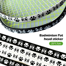 Load image into Gallery viewer, 1PC 25*1.7CM Badminton Racket Head Sticker With Bulldog Print Frame Anti-Scratch Wear Protective Tape For Tennis Racket
