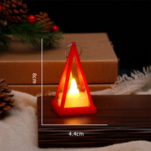 Load image into Gallery viewer, 1PC LED Artificial Electronic Candle Light Plastic Retro Triangle Atmosphere Light For Outdoor Camping Holiday Decoration Table Decoration
