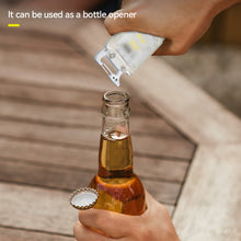 Load image into Gallery viewer, 1PCOutdoor Multi-Function Hat Clip Light LED SMD Dual Light Source Keychain Light With Bottle Opener Portable Magnetic Work Light
