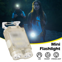 Load image into Gallery viewer, 1PCOutdoor Multi-Function Hat Clip Light LED SMD Dual Light Source Keychain Light With Bottle Opener Portable Magnetic Work Light
