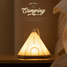 Load image into Gallery viewer, Portable Camping Tent Night Light 6 Lighting Modes Multi-Functional Indoor Warm Light Table Lamp Atmosphere Light With Timing Function
