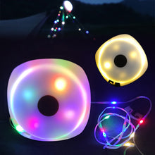 Load image into Gallery viewer, 10M Portable LED Light Strip USB Charging Suspended Tapeline RGB Atmosphere Light For Outdoor Camping Canopy
