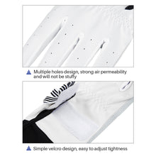 Load image into Gallery viewer, 1Pair Bow Golf Gloves For Women With Removable Mark Sheepskin Self-Adhesive Cloth Non-Slip Sports Full Finger Gloves
