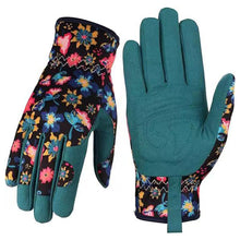 Load image into Gallery viewer, 1Pair Microfiber Printed Protective Gloves Outdoor Garden Planting Weeding Trimming Stab-Proof Wear-Resistant Protective Gloves
