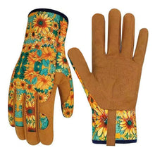Load image into Gallery viewer, 1Pair Microfiber Printed Protective Gloves Outdoor Garden Planting Weeding Trimming Stab-Proof Wear-Resistant Protective Gloves
