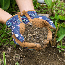 Load image into Gallery viewer, 1Pair Microfiber Printed Protective Gloves Outdoor Garden Planting Weeding Trimming Stab-Proof Wear-Resistant Protective Gloves
